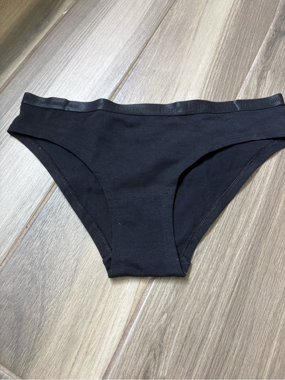 Juicy Couture Black Cotton Bikini Briefs
